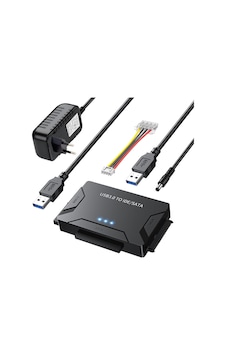 Usb 3.0 To Ide-sata 2,5"- 3,5" Harici Harddisk Dönüştürücü Adaptör Destekli Set Usb 3.0 To Ide-sata 2,5"- 3,5" Harici Harddisk Dönüştürücü Adaptör Destekli Set