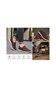 Ateşfleks Erkek Günlük Loafer Ayakkabı Kahverengi Hafif, Rahat Ve Kaymaz Taban Casual Erkek Ayakkab Kahverengi Ateşfleks Erkek Günlük Loafer Ayakkabı Kahverengi Hafif, Rahat Ve Kaymaz Taban Casual Erkek Ayakkab Kahverengi