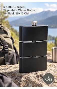 1 Adet Paslanmaz Çelik Matara 3 Katlı Su Şişesi, Taşınabilir Water Bottle Ve Flask 15 10 Cm 1 Adet Paslanmaz Çelik Matara 3 Katlı Su Şişesi, Taşınabilir Water Bottle Ve Flask 15 10 Cm