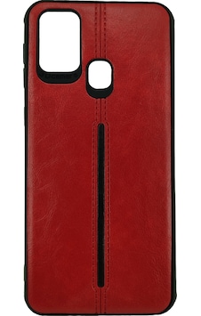 Galaxy Uyumlu M31 Deri Desen Silikon Kılıf Galaxy Uyumlu M31 Deri Desen Silikon Kılıf