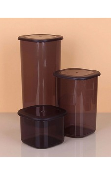3lü Saklama Kabı - 1750-1200-550ml Koyu Şeffaf Belirtilmemiş