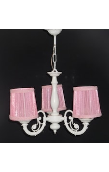3 Lü Pembe Başlıklı Beyaz Ahşap Gövdeli Çocuk Odası Salon Avizesi 3 Lü Pembe Başlıklı Beyaz Ahşap Gövdeli Çocuk Odası Salon Avizesi