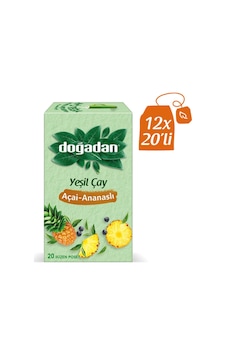 Doğadan Yeşil Çay Açai Ananaslı 12 x 20'li Doğadan Yeşil Çay Açai Ananaslı 12 x 20'li