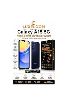 Luxeloom Samsung Galaxy Uyumlu A15 5g Smart Pro Nano Şeffaf Ekran Koruyucu 0.15mm Ultra İnce Kırılmaz Luxeloom Samsung Galaxy Uyumlu A15 5g Smart Pro Nano Şeffaf Ekran Koruyucu 0.15mm Ultra İnce Kırılmaz