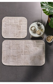 Barite 2'li Banyo Paspası Krem Barite 2'li Banyo Paspası Krem
