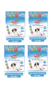 Flexi Köpek Alıştırma Çiş Pedi Kaydırmaz Bantlı 4 x 30'lu