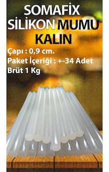 Sıcak Silikon Çubuğu Kalın Tip 1 Paket Bürt 1 Kg Ağırlığında Sıcak Silikon Çubuğu Kalın Tip 1 Paket Bürt 1 Kg Ağırlığında
