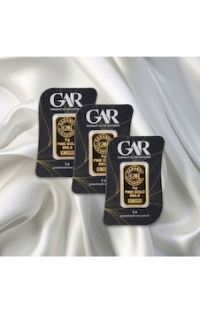 3 Adet 5 Gr 24 Ayar Gram Altın 3 Adet 5 Gr 24 Ayar Gram Altın
