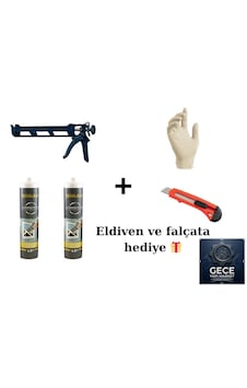 Mastik, Beyaz Kapatıcı , Mastik Set, Silikon Tabancası , Falçata,eldiven