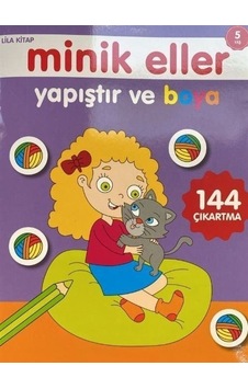 Minik Eller Yapıştır Ve Boya - Lila Kitap Minik Eller Yapıştır Ve Boya - Lila Kitap