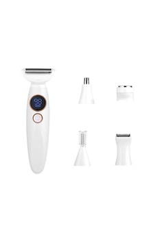 Solys Smoothshave Razor 2.0 Kadın Tıraş Makinesi 5'i 1 Arada Ağrısız Elektrikli Tıraş Makinesi, Vücut, Bikini Bölgesi, Koltuk Altı, Kaş Ve Burun Kıllarına Uygun