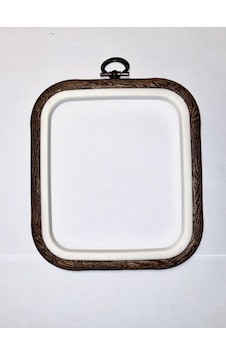 No:1 Desenli Kare Pano Kasnak - Nakış Kasnağı 11cm X 13 Cm