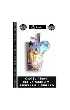 Özel Seri Duvar Hediye Yatak 3 Mt Renkli Pilli Peri Led Özel Seri Duvar Hediye Yatak 3 Mt Renkli Pilli Peri Led