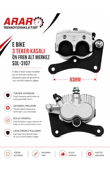 E Bıke 3 Teker Kasalı Ön Fren Alt Merkez Sol-3107 E Bıke 3 Teker Kasalı Ön Fren Alt Merkez Sol-3107