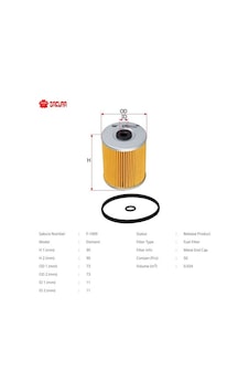 SAKURA F1009 Mazot Filtresi Kangoo Megane II Laguna Master Movano 1.9 DCI 2.5 2.8 Dtı S8U SAKURA F1009 Mazot Filtresi Kangoo Megane II Laguna Master Movano 1.9 DCI 2.5 2.8 Dtı S8U