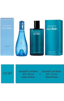 Davidoff Cool Water Kadın Parfüm EDT 100 ML + Davidoff Cool Water Erkek Parfüm EDT 125 ML Davidoff Cool Water Kadın Parfüm EDT 100 ML + Davidoff Cool Water Erkek Parfüm EDT 125 ML