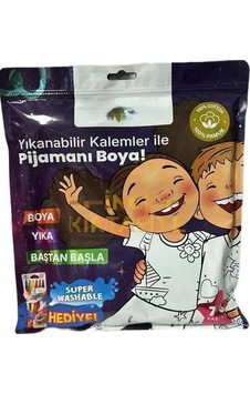 Mey İthalat Kalem Hediyeli Boyanabilir Pijama 7-8 Yaş Çok Renkli Mey İthalat Kalem Hediyeli Boyanabilir Pijama 7-8 Yaş Çok Renkli