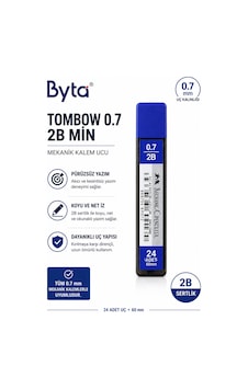 Tombow 0.7 Mm 2b Mekanik Kalem Ucu 24 Adet 60 Mm