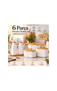 6 Parça Bambu Standlı 2 Li 1000 Ml Yağdanlık Ve 3 Lü Porselen Çay Şeker Tuz Kahve Kavanoz Seti Beyaz 692622131 Beyaz 6 Parça Bambu Standlı 2 Li 1000 Ml Yağdanlık Ve 3 Lü Porselen Çay Şeker Tuz Kahve Kavanoz Seti Beyaz 692622131 Beyaz