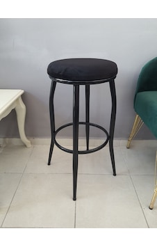 Dekoratif Bar Tabure Kara Inci Siyah Dekoratif Bar Tabure Kara Inci Siyah