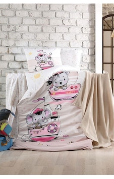 Kristal Sailing Ranforce Bebek Nevresim Takımı - Pembe Kristal Sailing Ranforce Bebek Nevresim Takımı - Pembe