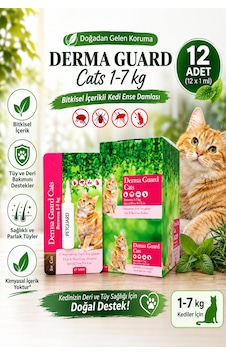 Kedi Ense Damla 1-7 Kg 12 X 1 Ml 12'li Paket Pire Kene Koruma