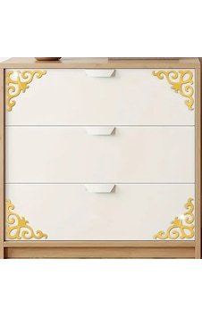 Gold Aynalı Pleksi Köşe Dekor 10x10cm 8 Adet Gold Aynalı Pleksi Köşe Dekor 10x10cm 8 Adet