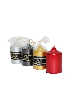 Gül Candle Takoz Mum 5x7 Küçük Yaldızlı - 40'li Paket Diğer Gül Candle Takoz Mum 5x7 Küçük Yaldızlı - 40'li Paket Diğer