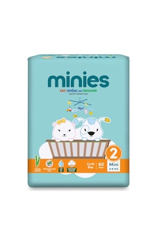 Minies Bebek Bezi Mini 2 Beden 3-6 Kg 60 Adet - 6 Adet Tarı 2 Numara Minies Bebek Bezi Mini 2 Beden 3-6 Kg 60 Adet - 6 Adet Tarı 2 Numara
