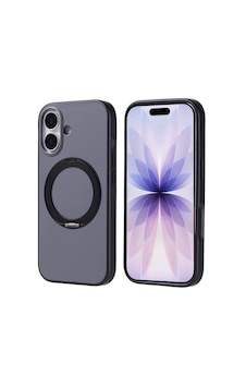 Apple iPhone Uyumlu 17 Kılıf M-safe Şarj Özellikli Standlı Zore Proton Silikon Kapak Siyah Apple iPhone Uyumlu 17 Kılıf M-safe Şarj Özellikli Standlı Zore Proton Silikon Kapak Siyah