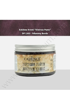 Cadence Distress Paste Eskitme Kremi 150 Ml. Yıllanmış Bordo Cadence Distress Paste Eskitme Kremi 150 Ml. Yıllanmış Bordo