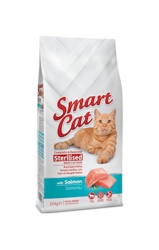 Smart Cat Sterilised Somonlu Kısırlaştırılmış Yetişkin Kedi Maması 10 KG Smart Cat Sterilised Somonlu Kısırlaştırılmış Yetişkin Kedi Maması 10 KG