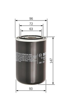 BOSCH F026400545 YAĞ FİLTRESİ ELEMANI BOSCH F026400545 YAĞ FİLTRESİ ELEMANI