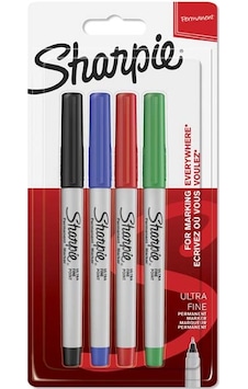 Sharpie Markör Permanent Ultra Fine Süper İnce Uç 4 Lü Renk Blisterli 1985879 Çok Renkli Sharpie Markör Permanent Ultra Fine Süper İnce Uç 4 Lü Renk Blisterli 1985879 Çok Renkli