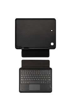Apple Uyumlu iPad 9. 8. 7. Nesil 10.2 Border Bluetooh Bağlantılı Standlı Klavyeli Kılıf 2021 2020 2019