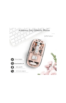 Kablosuz Pembe Mouse 501 Bt+ Ergonomik Tasarım Standart Kablosuz Pembe Mouse 501 Bt+ Ergonomik Tasarım Standart
