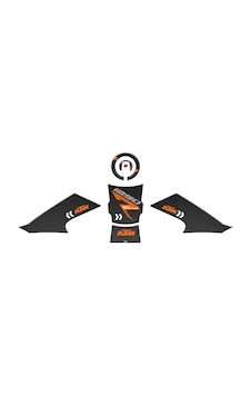 KTM 1290 SUPER ADVENTURE 2021-22 UYUMLU TANK PAD SET 002 KTM 1290 SUPER ADVENTURE 2021-22 UYUMLU TANK PAD SET 002