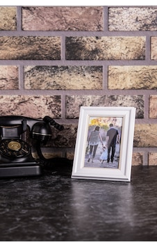 Beyaz Resim Fotoğraf Çerçevesi 10x15 Beyaz Gold İşlemeli Beyaz