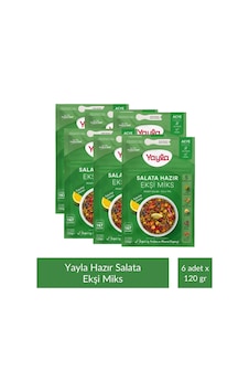Yayla Salata Hazır Ekşi Miks 120 Gr X 6 Adet Yayla Salata Hazır Ekşi Miks 120 Gr X 6 Adet