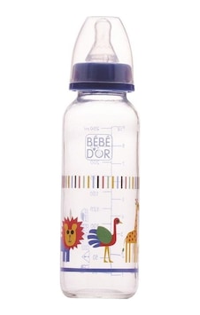 Bebedor 31302 Desenli Cam Biberon 250 ML - Mavi Bebedor 31302 Desenli Cam Biberon 250 ML - Mavi