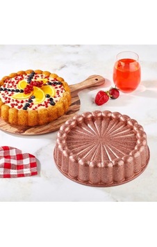Elif Döküm Gri Kek Kalıbı - 26cm