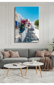 Yunanistan Tinos Adası Pyrgos Köyünün Tipik Dar Bir Sokağı Yatay Kanvas Tablo 4045 Çok Renkli Yunanistan Tinos Adası Pyrgos Köyünün Tipik Dar Bir Sokağı Yatay Kanvas Tablo 4045 Çok Renkli
