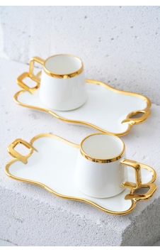 Acar Wisper 2 Kişilik Kahve Fincanı Takımı - 90 Ml Gold Acar Wisper 2 Kişilik Kahve Fincanı Takımı - 90 Ml Gold
