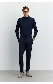 Avva Erkek Lacivert Yanı Lastikli Kırışmaz Hızlı Kuruyan Teknik Kumaş Slim Fit Pantolon A62y3077 Avva Erkek Lacivert Yanı Lastikli Kırışmaz Hızlı Kuruyan Teknik Kumaş Slim Fit Pantolon A62y3077