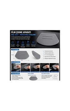 Oval Film Çekme Aparatı Profesyonel Cam Film Raklesi, Folyo Uygulama Aparatı, Su Sıyırma Ve Kabarcık Giderici - 883760070 Oval Film Çekme Aparatı Profesyonel Cam Film Raklesi, Folyo Uygulama Aparatı, Su Sıyırma Ve Kabarcık Giderici - 883760070