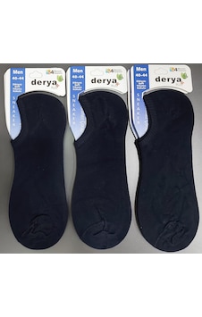 Derya Erkek Bambu Sneaker Çorap 6 Adet Lacivert