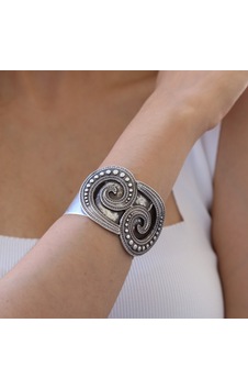 Primero Collection Gümüş Kaplama Fosil Şekilli Bileklik Gri Primero Collection Gümüş Kaplama Fosil Şekilli Bileklik Gri