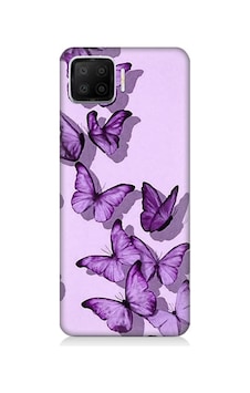 Oppo A73 Uyumlu Mor Kelebekler Desenli Silikon Kılıf Oppo A73 Uyumlu Mor Kelebekler Desenli Silikon Kılıf