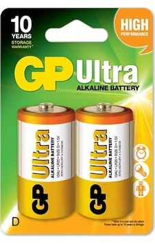 Gp 13Au-2U2 Lr20 Ultra Alkalin Büyük Boy D Pil 2'li