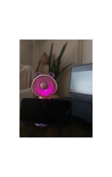 Led Işıklı Şarjlı Mini Vantilatör Telefon Standlı Usb Masaüstü Ve El Tipi Taşınabilir Fan Mor Led Işıklı Şarjlı Mini Vantilatör Telefon Standlı Usb Masaüstü Ve El Tipi Taşınabilir Fan Mor